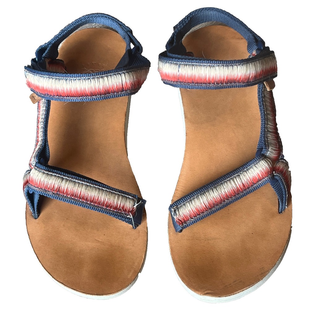 Teva Original Universal Ombre Sandal Blue‎ Red Tan Gum Womens 8 UK 6 EU 39